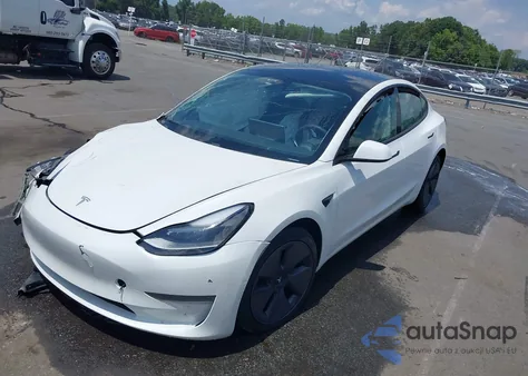 2021 Tesla Model 3 Standard Range Plus Rear-Wheel Drive из США, поврежденный, VIN 5YJ3E1EA1MF991593